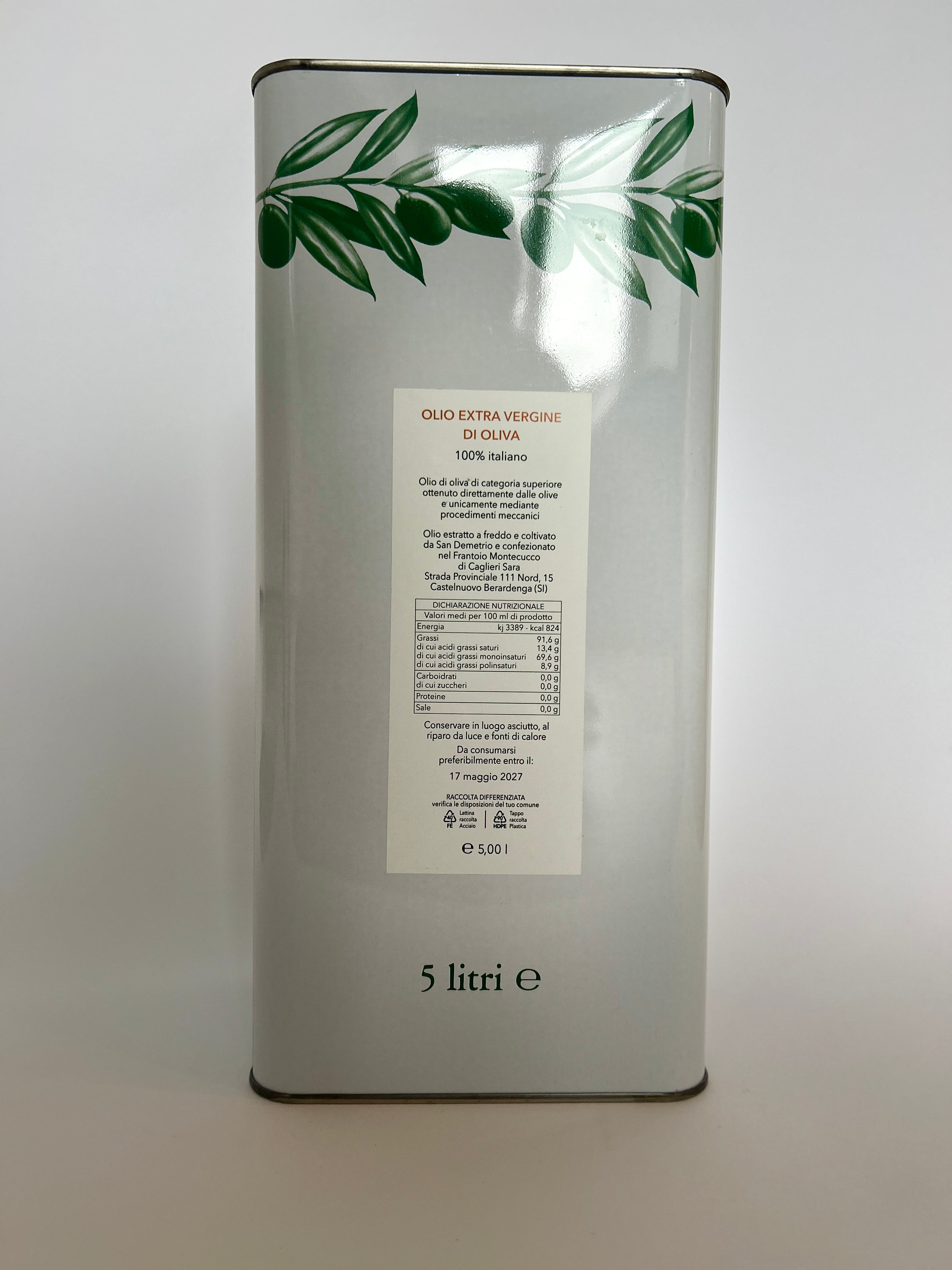 Olio extra virgine di oliva 5L