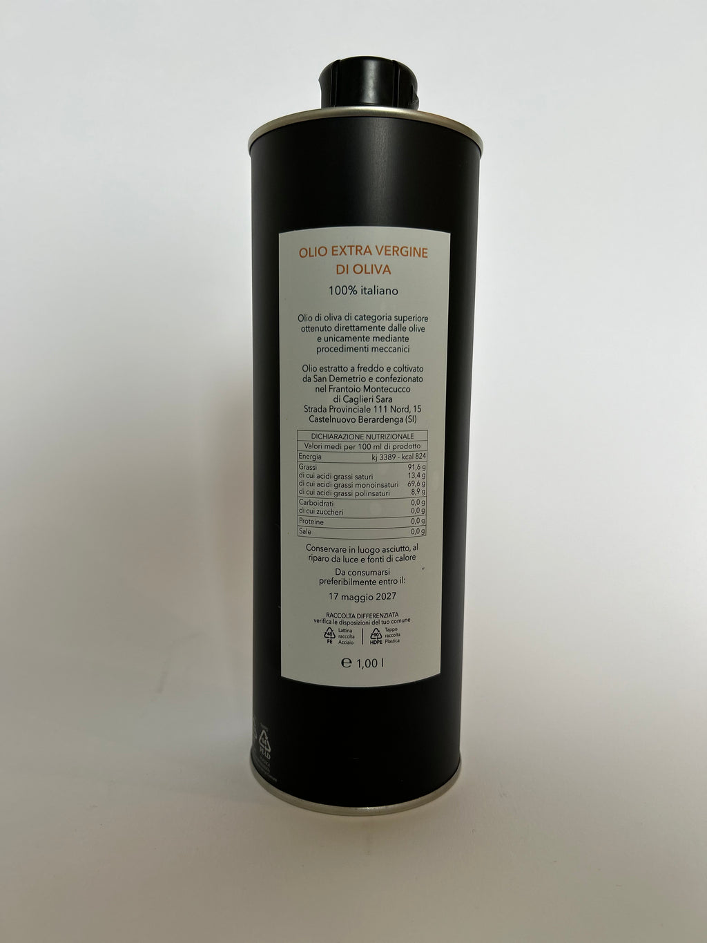 Olio extra virgine di oliva 1L